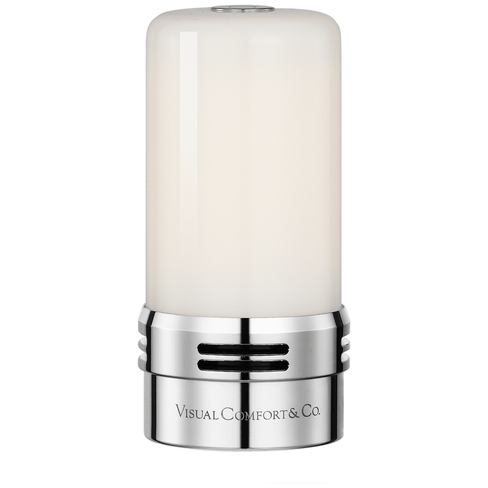 R45 Rechargeable Module, a premium Cordless & Rechargeable light by Visual Comfort & Co. Close - up image of its design.