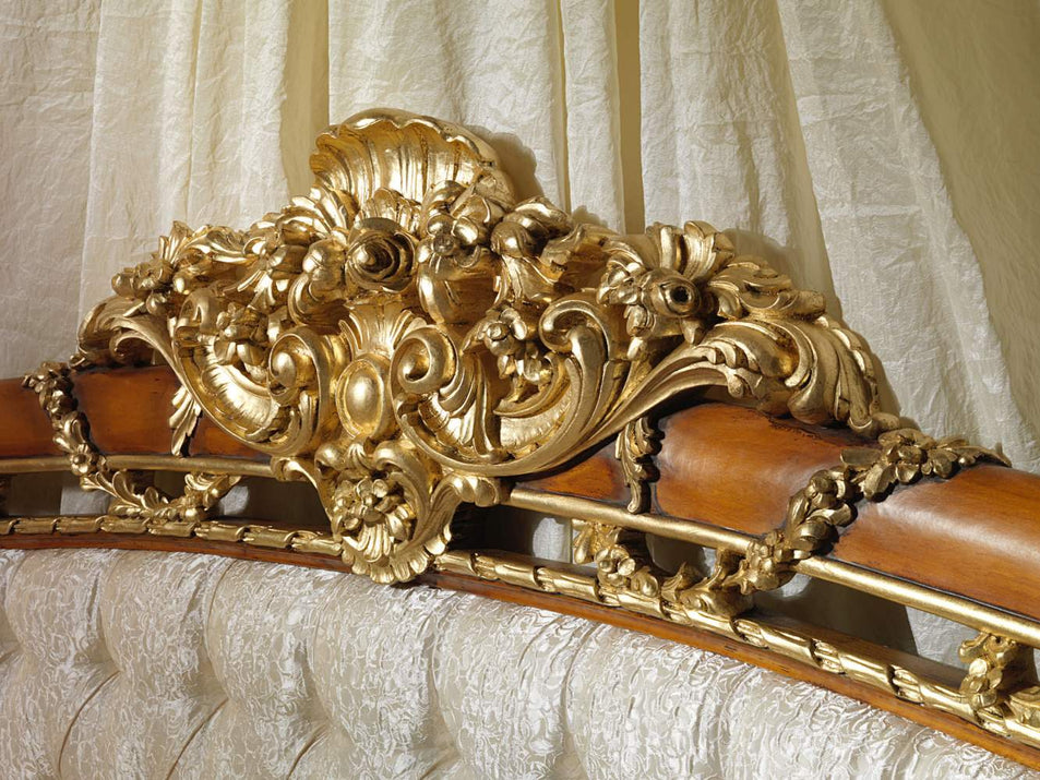 Luigi XVI Noce e Intarsi Bed King Size