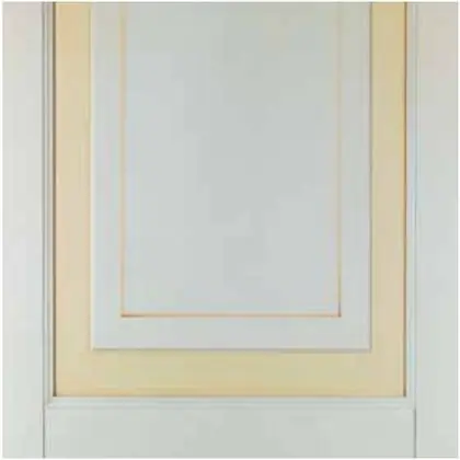 L-22 — Stained ivory, pink frame